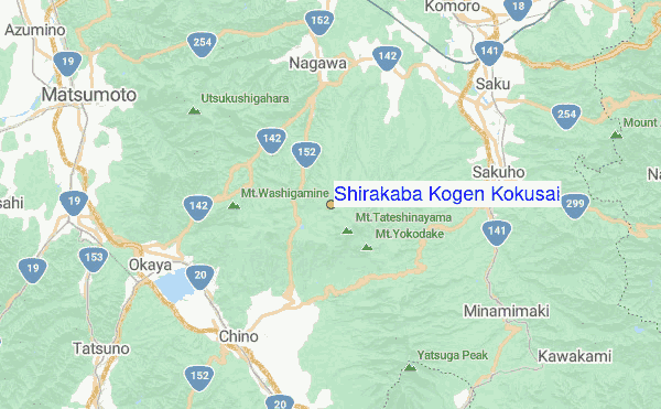Shirakaba Kogen Kokusai Location Map