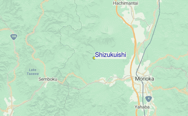Shizukuishi Location Map