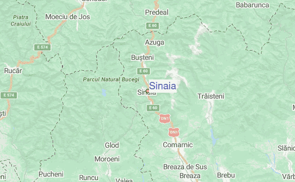 Sinaia Location Map