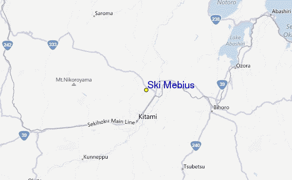 Ski Mebius Location Map