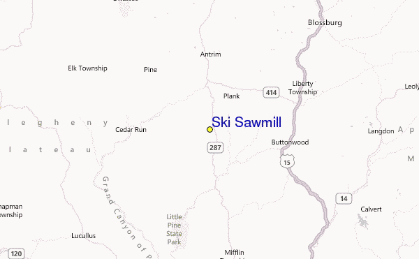 Ski Sawmill Location Map
