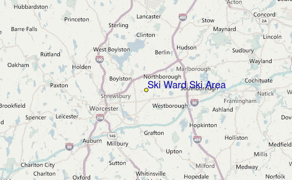 Ski Ward Ski Area Location Map