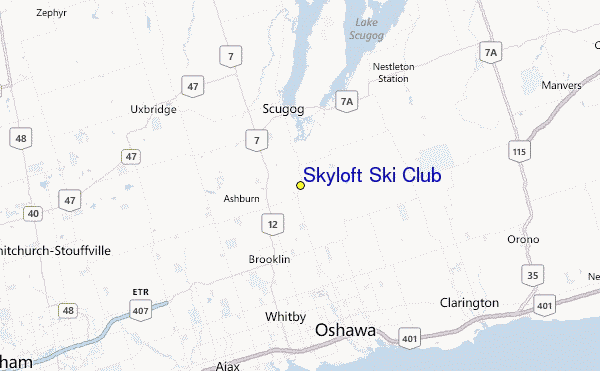 Skyloft Ski Club Location Map