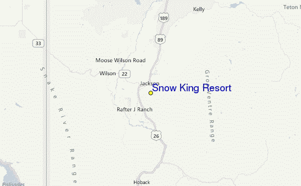Snow King Resort Location Map