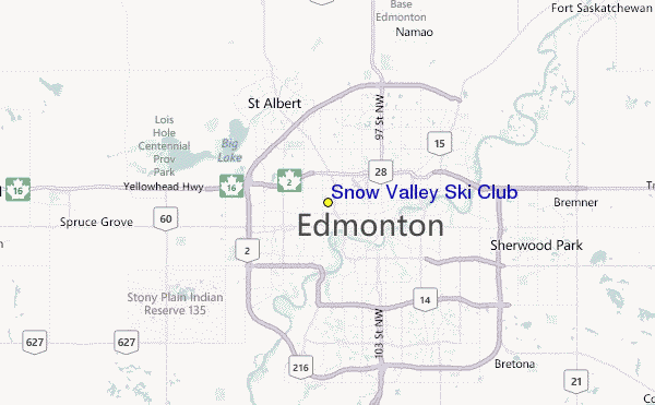 Snow Valley Ski Club Location Map