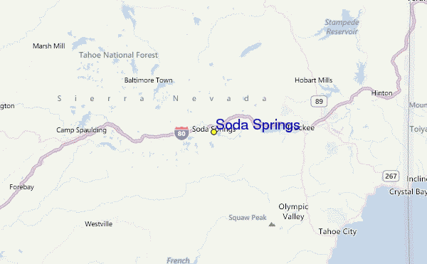 Soda Springs Location Map