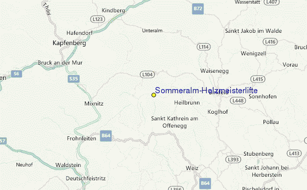 Sommeralm/Holzmeisterlifte Location Map