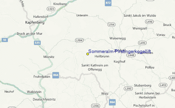 Sommeralm/Pirstingerkogellift Location Map