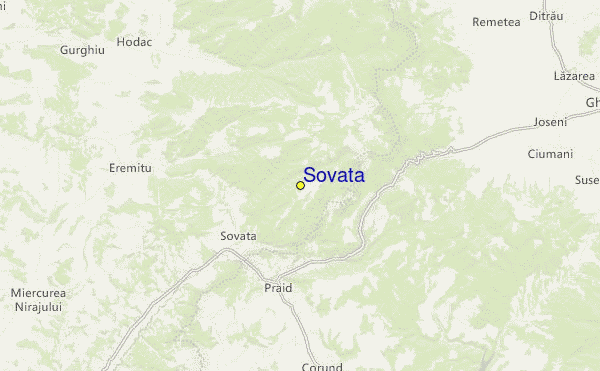 Sovata Location Map