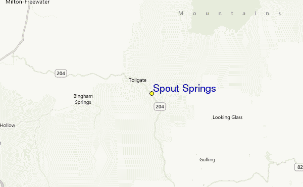 Spout Springs Location Map