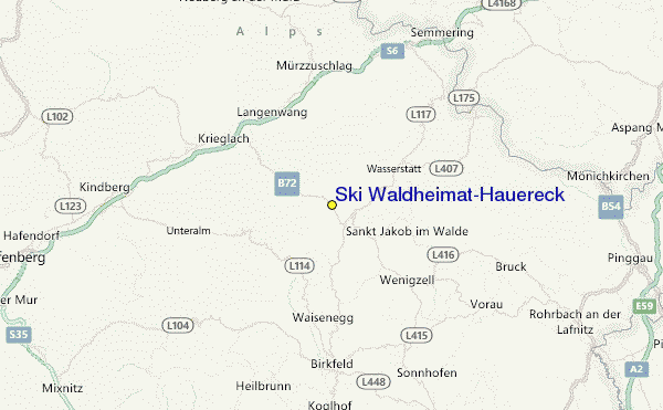 Ski Waldheimat/Hauereck Location Map