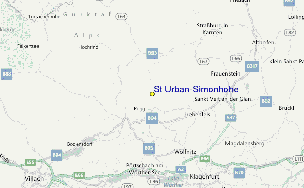 St. Urban/Simonhöhe Location Map