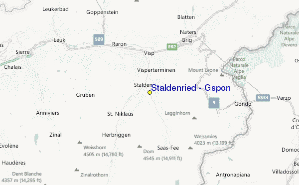 Staldenried - Gspon Location Map