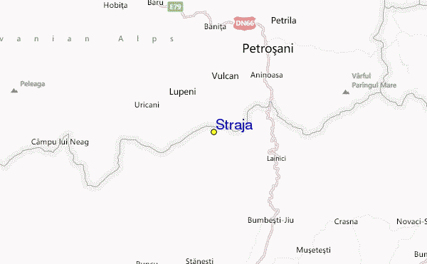 Straja Location Map