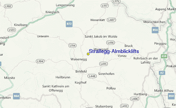 Strallegg/Almblicklifts Location Map