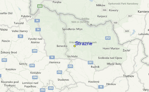 Strazne Location Map