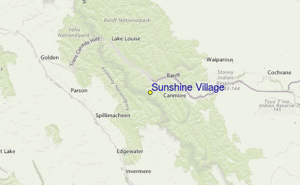 Select Sunshine Village Location Map Detail: Select Sunshine Village Location Map Detail: