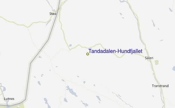 Tandådalen-Hundfjället Location Map
