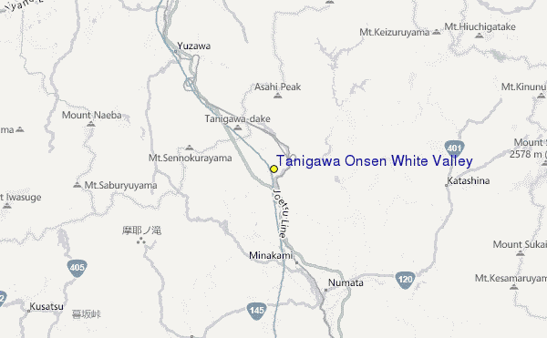 Tanigawa Onsen White Valley Location Map