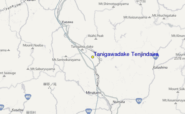Tanigawadake Tenjindaira Location Map