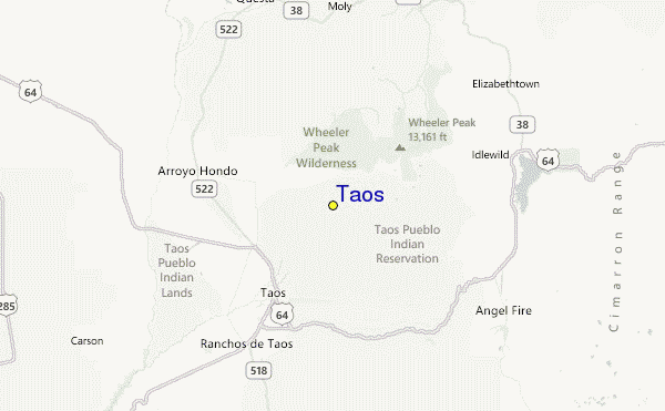 Taos Location Map
