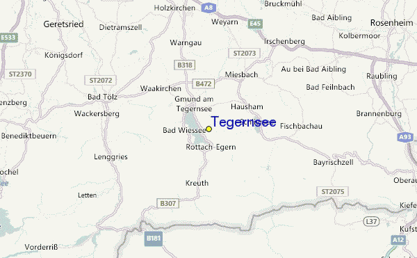 Tegernsee Location Map