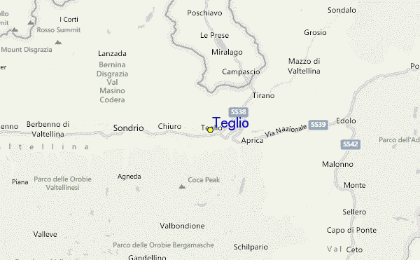 Teglio Location Map