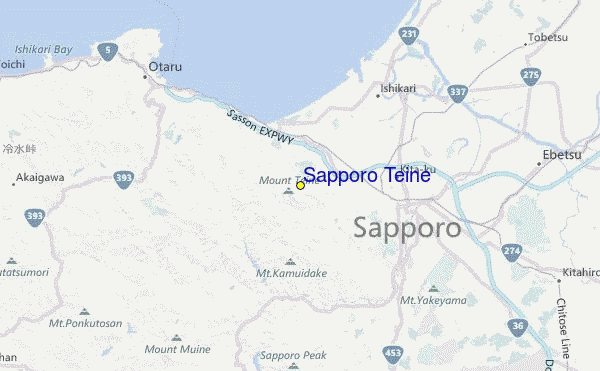Teine Highland Location Map