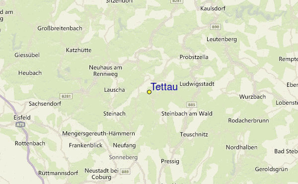 Tettau Location Map
