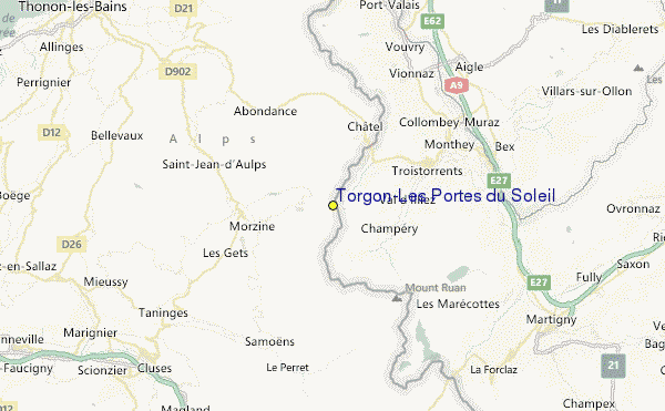 Torgon-Les Portes du Soleil Location Map
