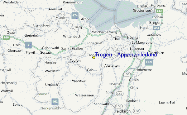 Trogen - Appenzellerland Location Map