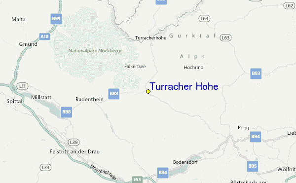 Turracher Höhe Location Map