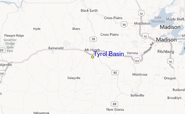 Tyrol Basin Location Map