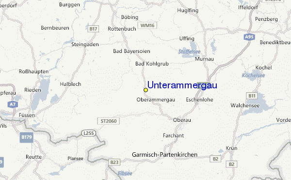 Unterammergau Location Map