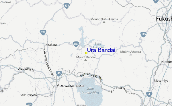 Ura Bandai Location Map