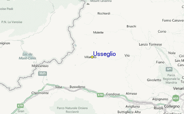 Usseglio Location Map