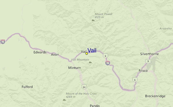 Vail Location Map