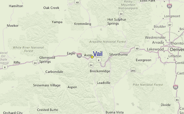 Vail Ski Resort Guide, Location Map & Vail ski holiday accommodation