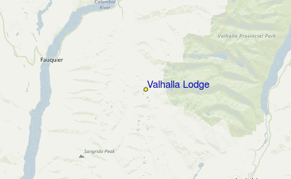 Valhalla Lodge Location Map