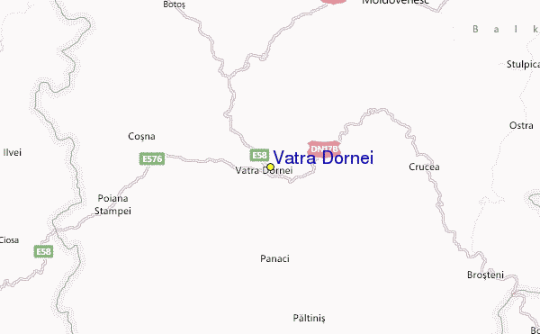 Vatra Dornei Location Map