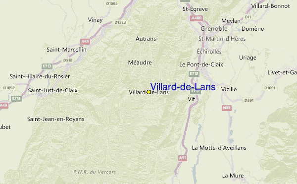 Villard-de-Lans Location Map