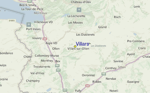Villars Location Map