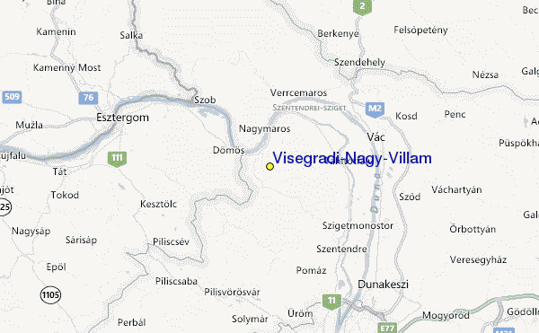 Visegradi-Nagy-Villám Location Map