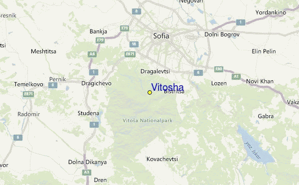Vitosha Location Map