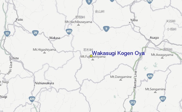 Wakasugi Kogen Oya Location Map