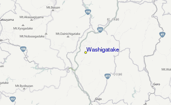 Washigatake Location Map