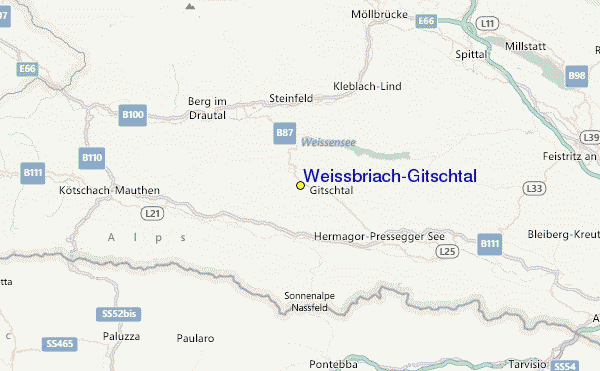 Weissbriach/Gitschtal Location Map