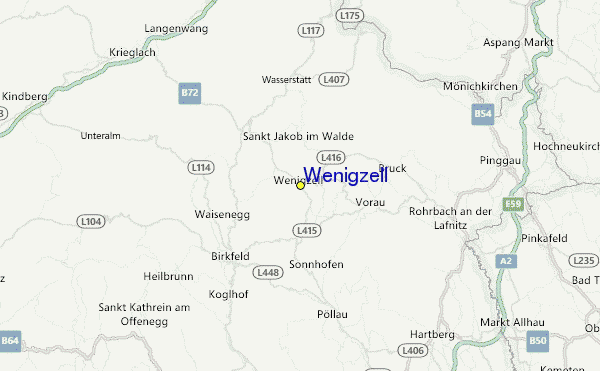 Wenigzell Location Map