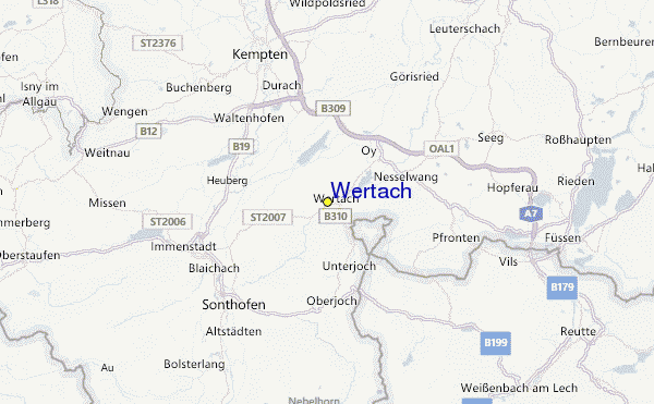 Wertach Location Map