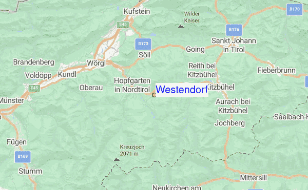 Westendorf Location Map